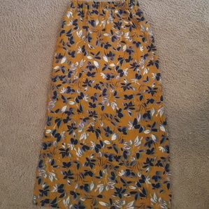 Yellow flower skirt
